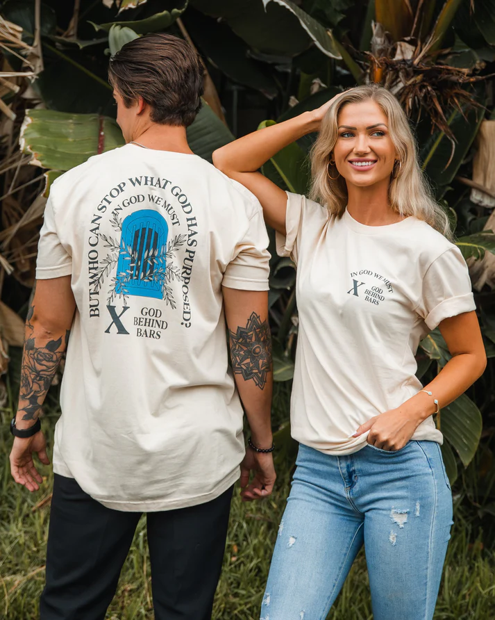God Behind Bars "God's Purpose" Sand Tee - Image 4